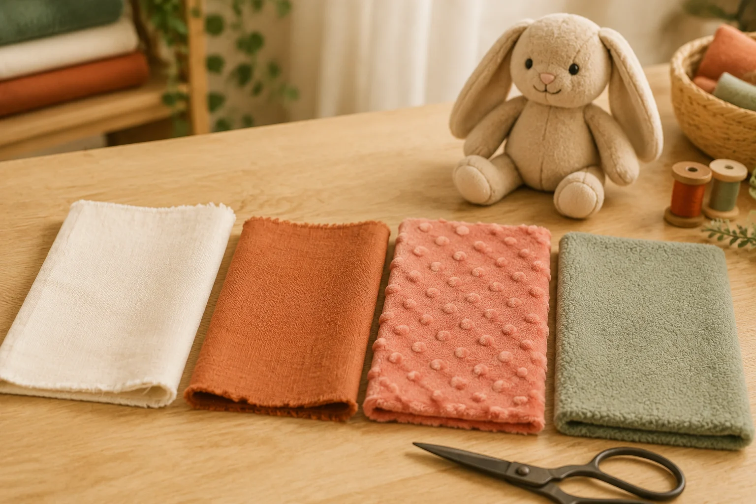 Choisir le bon tissu pour sa première peluche fait main