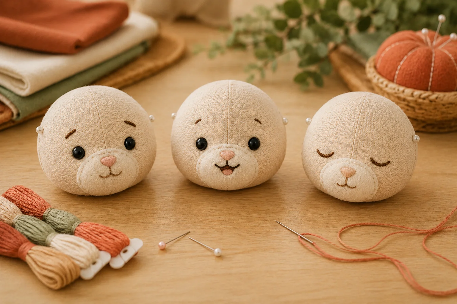 Donner une expression à sa peluche : le secret des yeux et du museau